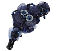 BESPORTBLE 1 PC Clip à Cheveux Fleurie Strass - Pince Banane En Forme De Poisson - Accessoire Élégant Pour Queue De Cheval Idéal Pour Les Coiffures Chic Et Pratiques