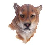 BESPORTBLE 1 Pc Ornements d'animaux Animal Tenture Murale Tête De Lion Frontons Muraux Décor De De Ferme Rustique Ornement d'animaux Loup Résine Synthétique Tête en Résine Spécimen 3D