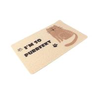 BESPORTBLE 1 Pc Tapis De Litière pour Chat Copropriété Coussin Chat Tapis d'alimentation pour Animaux De Compagnie Tapis De Nourriture pour Chat Couverture De Chat Voiture Décor PVC Chocolate