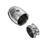 BESPORTBLE 1 Pc urne Mini-Animaux bac à Cendres pour Animaux Coffret Chat boîtes à Souvenirs Coffret cinéraire Cercueil cinéraire pour Animaux de Compagnie Acier Inoxydable Silver