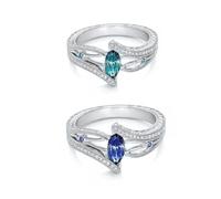 BESPORTBLE 1 Pièce Anneau De Pierres Précieuses Femmes Bagues Alliances Pour Femmes Anneaux De Mariage Silver