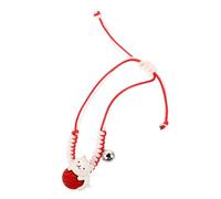 BESPORTBLE 1 Pièce Bracelet Chat Maman Fille Clé Souhait Pour Capricieux Bibelot Bracelets Tissés Dame Bonjour Animal De Compagnie Patte Mignon Corde De Cire Rouge Couleur Aléatoire
