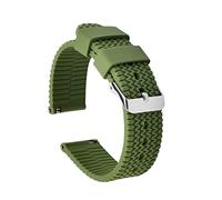 BESPORTBLE 1 Pièce Bracelet en silicone montre bracelet en or accessoires sangle concise bandes de smartwatch bandes pour hommes remplacement groupe Acier inoxydable Vert de l'armée