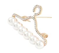 BESPORTBLE 1 Pièce Broche de Cintre Perles Imitation et Accessoire Unique pour Vêtements Châles et Manteaux Facile à Porter