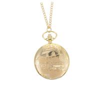 BESPORTBLE 1 Pièce Cintre de Train doré Montre de Poche Montre Gousset a Quartz Vintage pour Montre Gousset Ancienne Montre rétro Montres Anciennes Métal Golden