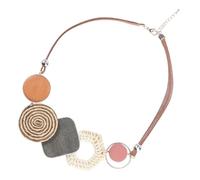 BESPORTBLE 1 Pièce collier en forme de géométrie Colliers de collier de clavicule pour femmes collier tissé femmes de cou tissé en bambou chaîne de clavicule créative