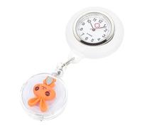 BESPORTBLE 1 Pièce Formulaire D'infirmière Lapin Montres De Poche Montre De Poche Conçue par Un Lapin Petite Montre Jolies Montres pour Les Filles Montre De Poche Déguisée Orange Silicone