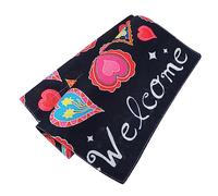 BESPORTBLE 1 Pièce Jardin pour Saint Décoration Lin Motif Cœur Parfait pour Invités Votre Extérieur