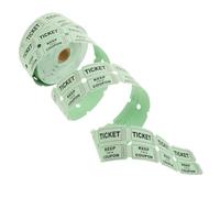 BESPORTBLE 1 Rouleau Billets de Tombola Verts Rouleau pour Événements Jeux de Tirage Au Sort Billets de Loterie et Activités Scolaires