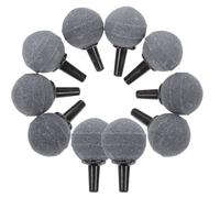 BESPORTBLE 10 Paquets Diffuseur à Pierre à Air Boule, Décorative | Plastique et Pierre Minérale, pour Tuyau de Pompe à Air, Aquarium et Hydroponie, Usage en Quarantaine