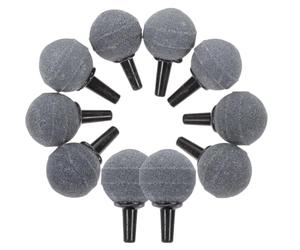 BESPORTBLE 10 Paquets Diffuseur à Pierre à Air Boule, Décorative | Plastique et Pierre Minérale, pour Tuyau de Pompe à Air, Aquarium et Hydroponie, Usage en Quarantaine