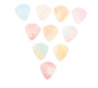 BESPORTBLE 10 Pièces Bass Electric Acoustic Guitar Picks Heart Shape Resin Plectrums Gradient Finish Comfortable Grip For Men Women