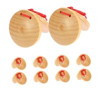 BESPORTBLE 10 pièces Bois pour Garçon Fille Instruments de Percussion Portables Authentique Conçus pour Petites Développement Rythme et Coordination Initiation Musicale Ludique
