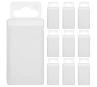 BESPORTBLE 10 Pièces Boîte de Rangement Extensible en Plastique pour Forets et Fraises à Ébaucher, Compartiments Internes et Couvercle Transparent, pour Outils Électroniques