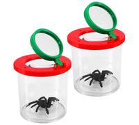 BESPORTBLE 10 Pièces Boîte Loupe Insectes Portable avec Ventilation Loupe Transparente pour Observation Insectes et Collecte Éducative Kit Exploration Scientifique pour Adultes
