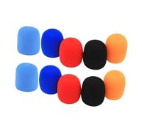 BESPORTBLE 10 pièces Bonnet Micro Mousse Anti-éclaboussures Protection Anti-bruit et Vent pour Microphones Ktv Accessoires Pratiques et Jetables Couleurs Aléatoires Couleur Couleur Aléatoire
