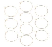 BESPORTBLE 10 pièces Boucles Oreilles Créoles Larges Dorées pour Femmes Design Minimaliste Électroplaqué Résistant à Usure Légères et Élégantes pour Quotidien et Fêtes