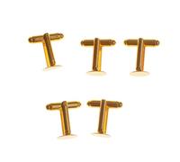 BESPORTBLE 10 Pièces Boutons de Manchette en Métal Ronds Élégant | Fermeture Rapide, Accent Décoratif, pour Costumes et Poignets Français, Style Simple, Présent Prêt