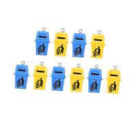 BESPORTBLE 10 Pièces breloques pour porte-clés Décoration DIY Décoration facile à connecter Accessoire de décoration poubelle mignon porte-clés charmes drôles ornements de collier résine