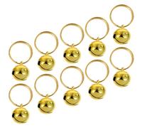 BESPORTBLE 10 Pièces Cloche pour Animaux De Compagnie Cool Transporteur De Chat Collier De Chien Chaîne en Or Cloche d'or Chat Cloches De Mariage Acier Inoxydable Golden