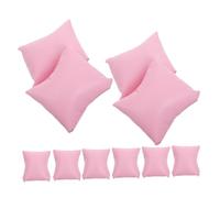 BESPORTBLE 10 Pièces Coussins De Présentation Carrés en PU pour Montres Et Bracelets Petits Oreillers Multifonctions pour Boîte à Bijoux Rose