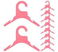 BESPORTBLE 10 Pièces étendoir à Linge pour Chien Dog Clothes lingettes pour Animaux de Compagnie Patte Mini cintres Mini Cintre en Plastique pour Animaux de Compagnie Cintre pour Chat Rose