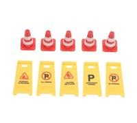 BESPORTBLE 10 Pièces Jouets de Signalisation Routière pour Garçon Fille Cones de et Panneaux de Construction Éducation Précoce pour Garçons et Filles