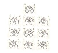 BESPORTBLE 10 Pièces Lot de Masques Papier Blancs à Décorer DIY pour Garçon Fille Masque Chouette Créatif pour Peinture Coloriage et Loisirs Artistiques Kit Créatif pour Garçons et Filles