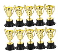 BESPORTBLE 10 pièces Lot de Trophées Plastique avec Base Décorations de Table pour Garçon Fille Récompenses pour Concours Scolaires et Fêtes Réutilisable