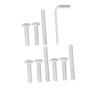 BESPORTBLE 10 pièces Lot de Vis Métalliques à Tête Plate pour Échelle Chat Vis Filetées Longues pour Accessoires Cage Chat Fixation sans Rondelle avec Clé Incluse