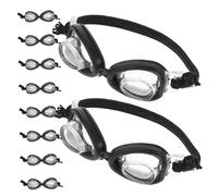 BESPORTBLE 10 Pièces Mini Lunettes de Natation pour Poupée Accessoires Miniatures Réalistes pour Maison de Poupée Petites Lunettes de Piscine pour Décoration et Jeux Habillage