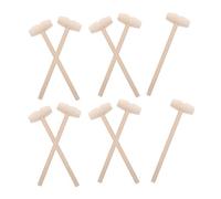 BESPORTBLE 10 Pièces Mini Marteaux Bois Jouets Mini Marteau Bois et Ergonomique pour Garçon Fille Jeu de Main et Poignet pour Bâtir et Activités Intérieures et Extérieures