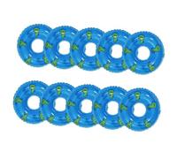 BESPORTBLE 10 Pièces Mini Swim Rings Décoratifs pour Maison de Poupée Accessoires Ornementaux Bleu pour Photographie et Fêtes pour Événements