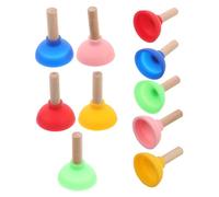 BESPORTBLE 10 Pièces Mini Ventouses Colorées Accessoires Magicien Piston pour Tours de Cartes Créatifs et Drôles Innovant pour Salle de Bain et Maison de Poupée