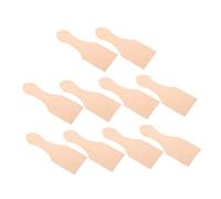 BESPORTBLE 10 Pièces Mini Wooden Spatulas for Small Wooden Rice Cake Turner Set Simulation Kitchen Toys for Hand-Eye Coordination and Creative Pretend Play