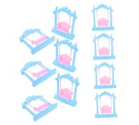 BESPORTBLE 10 Pièces Miniature Balancelle de Maison de Poupée Accessoires Princesse pour Fille de Jardin pour Poupées pour Jeu Imitation
