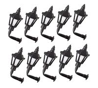 BESPORTBLE 10 Pièces modèle d'applique Murale Tout Petit Applique Lumineuse Lampe Acier Inoxydable Plus abs Noir