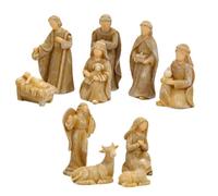 BESPORTBLE 10 Pièces Petites Figurines de Jésus en Résine, Décor Rétro | Ambiance Festive Délicate, Surface Lisse et Texture Spéciale, pour Table, Cheminée D’hôtel et Crèche