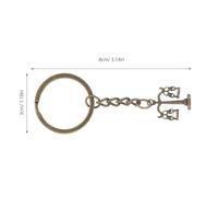 BESPORTBLE 10 Pièces Porte-clés Avocat Alliage Décoration Balance Justice et Marteau Accessoire Esthétique pour Étudiants Droit et Professionnels Juridiques