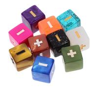 BESPORTBLE 10 pièces Set de Dés pour Apprentissage des Mathématiques Accessoires Pédagogiques Portables Jeu Éducatif Ludique pour Élèves