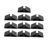 BESPORTBLE 10 Pièces Stabilisateur de Barrière pour Animaux Support Triangulaire Renforcé de Fixation pour Clôture de Porte Chien Noir