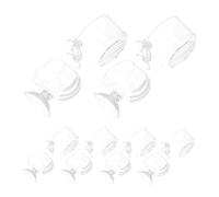 BESPORTBLE 10 Pièces Support de Plantes Aquarium Acrylique avec Ventouses Pots Suspendus Ovales et Ronds pour Nourrisseur Rouges Optimisation Espace et Décoration pour Bassins et Aquariums