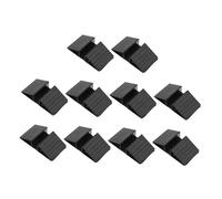 BESPORTBLE 10 Pièces Support de Renforcement Plastique pour Clôture Triangulaire de Stabilisateur pour Portail et Panneau de Barrière pour Chien Compatible Plupart des Portes de Clôture Noir