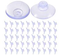 BESPORTBLE 100 Crochets à Ventouse pour Verre 20 Mm, Mini Ventouses Transparentes Crochet, Fixation sans Perçage pour Surfaces Lisses, la Cuisine, Salle de Bain, Réutilisables