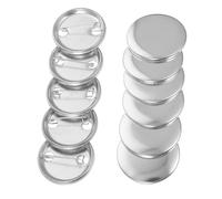 BESPORTBLE 100 ensembles Badges à Personnaliser Base pour Créations DIY Accessoires Boutons Pin Emblems Kit Complet pour Customisation Emblèmes