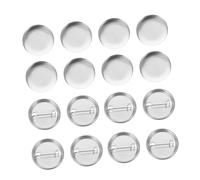 BESPORTBLE 100 ensembles Lot de Badges Ronds Tôle Vierge pour DIY Accessoires Boutons Personnalisables Résistant Corrosion Film Transparent pour Création de Badges Uniques