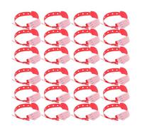 BESPORTBLE 100 Pièces Bracelets D'identification D'hôpital, Bracelet D'identification, Pvc Rouge, Réglable, pour Chirurgie et Services Généraux, Personnel Médical