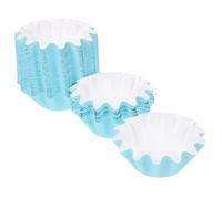 BESPORTBLE 100 pièces Caissettes Pâtisserie Papier Bleu Lot Caissettes Cupcake Moules Muffins pour Fêtes Anniversaires Mariages