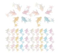 BESPORTBLE 100 Pièces Charmes D'ongles en Résine en Forme de Poisson, Accessoires de Manucure Thème Nautique pour DIY Manucure et Événements Festifs