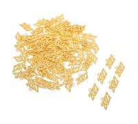 BESPORTBLE 100 Pièces Lot de Breloques Dorées pour Bijoux DIY Pendentifs Pompon Mi- Accessoires pour Colliers Bracelets Porte-clés Souvenir de Remise de Diplôme et Créations Festives